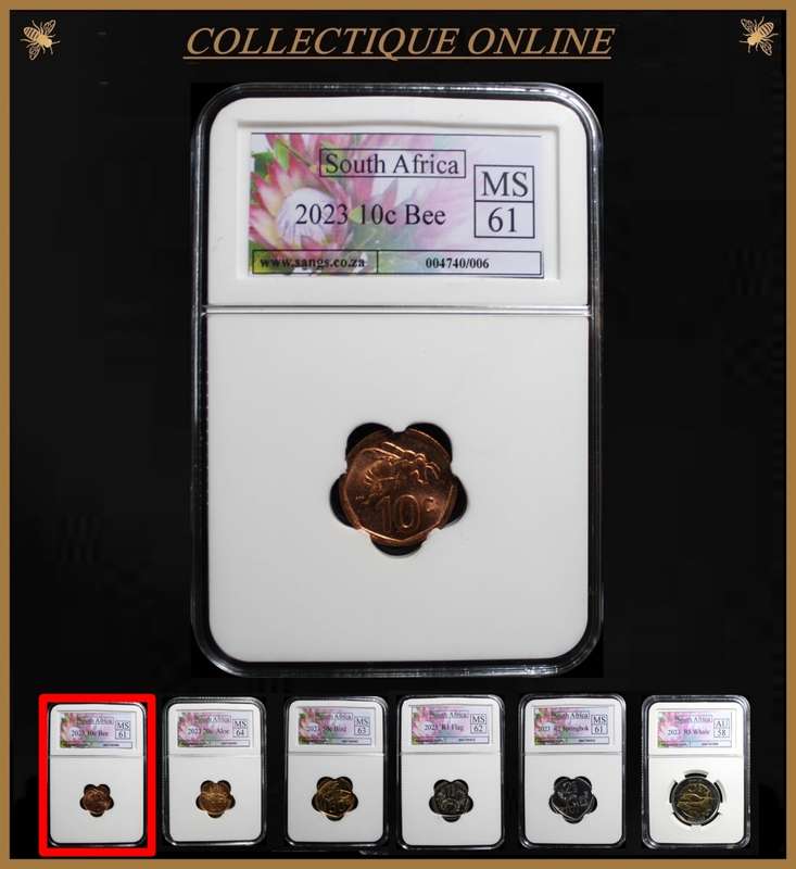 2023 : REP.  of S. A. : EXCELLENT and COMPLETE FULL SET : GRADED by S.A.N.G.S. BID FOR SET.
