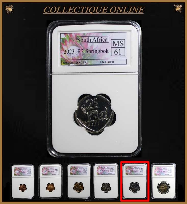 2023 : REP.  of S. A. : EXCELLENT and COMPLETE FULL SET : GRADED by S.A.N.G.S. BID FOR SET.
