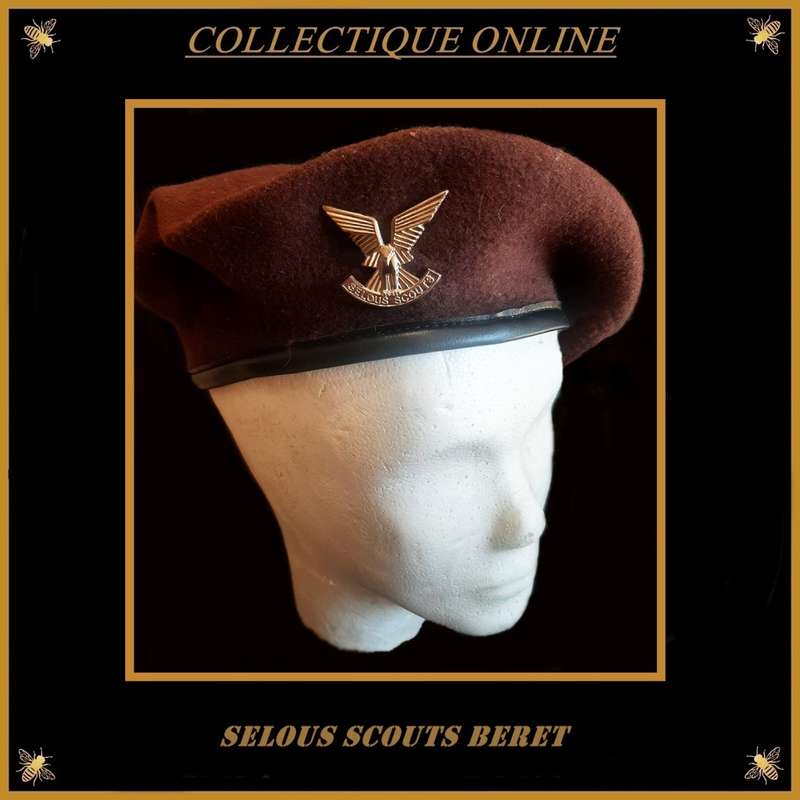 RHODESIA : A collector's item - Rhodesian Selous Scouts beret : ( Chrome Plated / COPY ) CAP Badge.