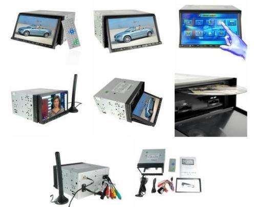Car Multimedia + DVD Player - Double Din 7 Inch TFT Touchscreen