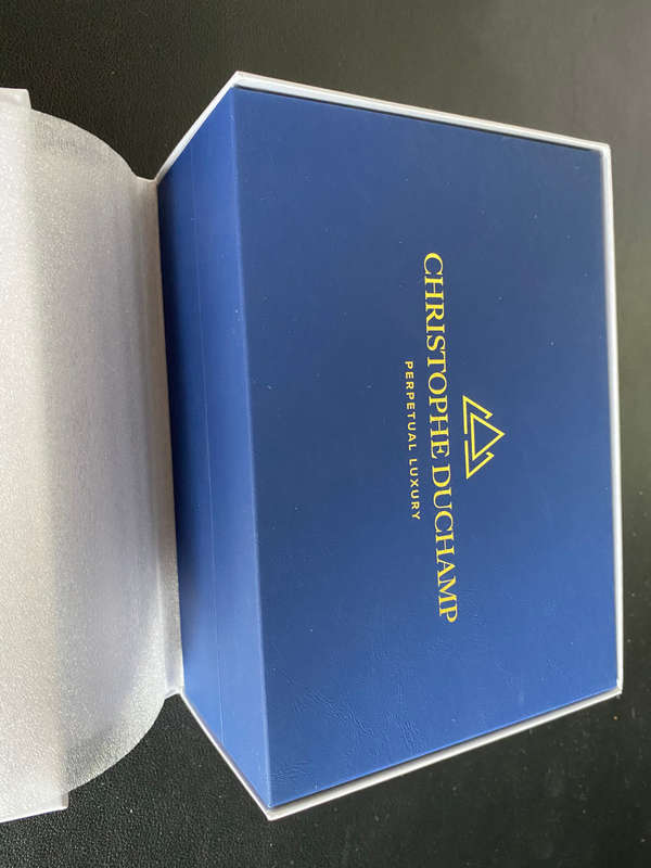 *RARE* Christophe Duchamp Grand Mont Automatic Gold/Sunray White Time Piece