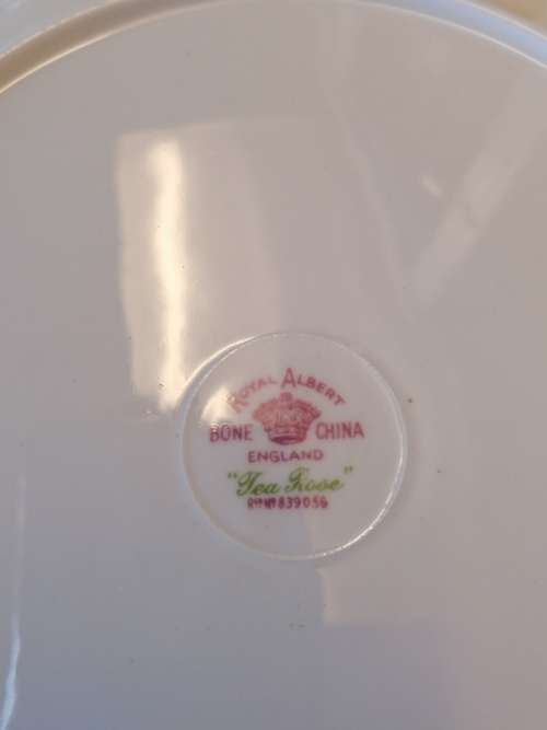 Royal albert tea rose cake plate