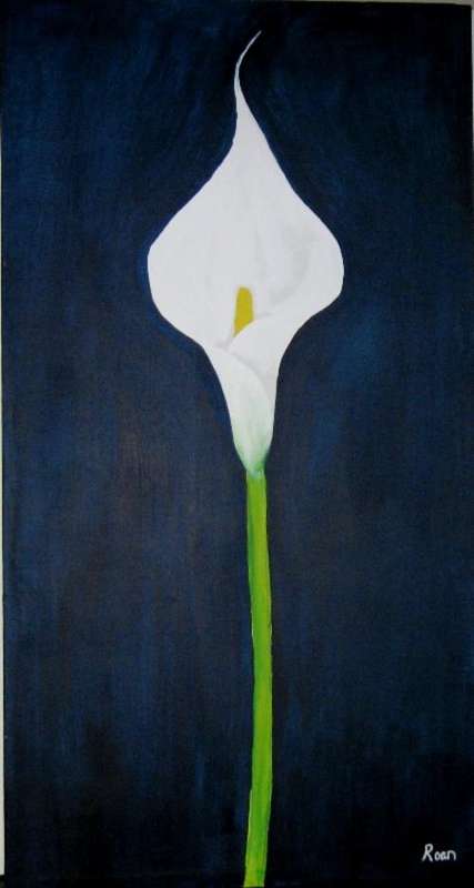 ***STUNING ARUM LILY ORIGINAL PAINTING***