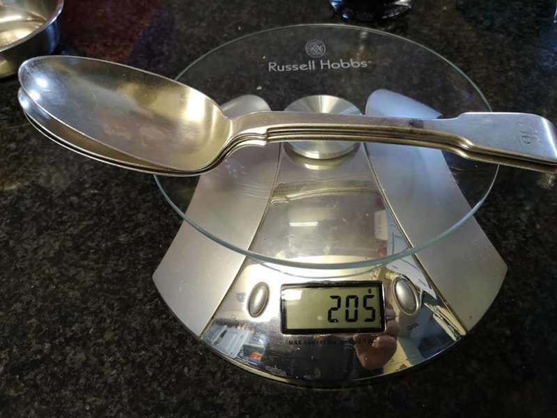 3 Large Silver Spoons - Scottish