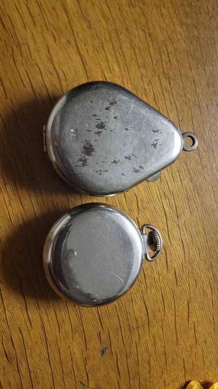 Westclox Zobo pocket watch with protective case