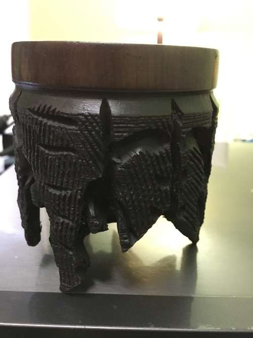 Ostrich egg wooden stand