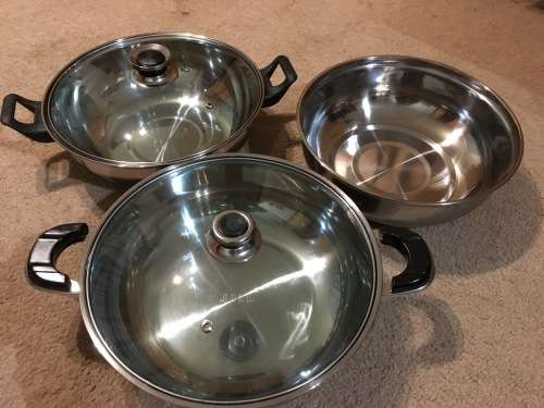 Stainless cooking pots