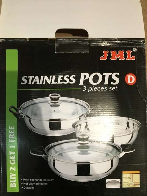 Stainless cooking pots