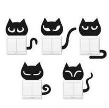 WALL DECOR STICKERS - switch cat