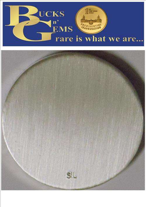 1 oz  SILVER ROUNDS STAMPED --- 31.5 GRAMS- 2 AVAILABLE