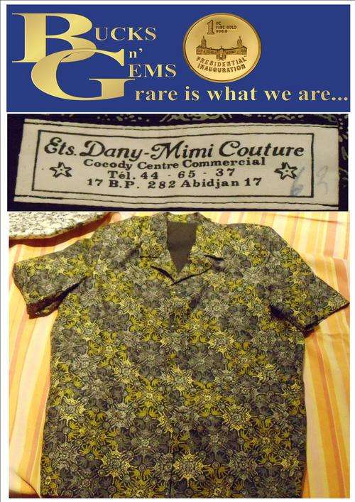 MANDELA SHIRT -AFTER  LONG WALK TO FREEDOM  -- WORN BY MR NELSON MANDELA FORMER PRESIDENT OF SA