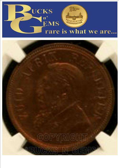 RED PENNY**MS64 RB**1898 ZAR 1 PENNY **MS64 RB**--NGC 3RD HIGHEST GRADE - RARE COIN HIGH VALUE R8000