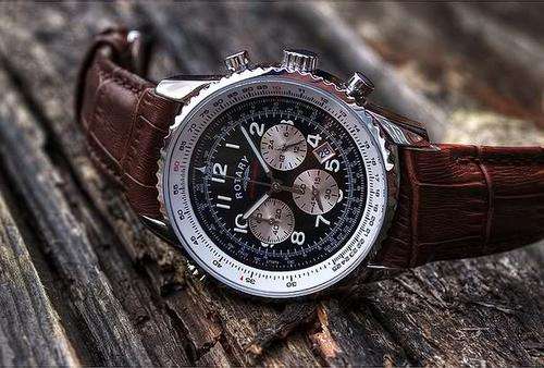 ROTARY WATCH - CHRONOSPEED - BRANDNEW - CHRONOGRAPH LEATHER BELT