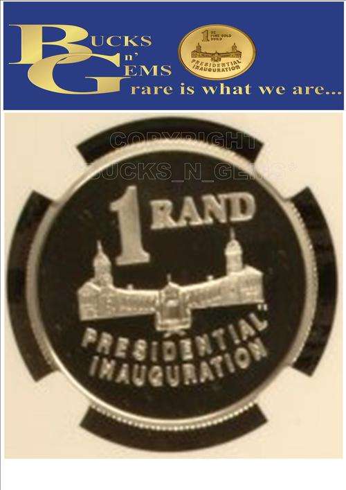 2ND FINEST - 1994 PROTEA SILVER R1 ** PRESIDENTIAL INAUGURATION PF69 UC**NGC GRADED- RARE HIGH VALUE