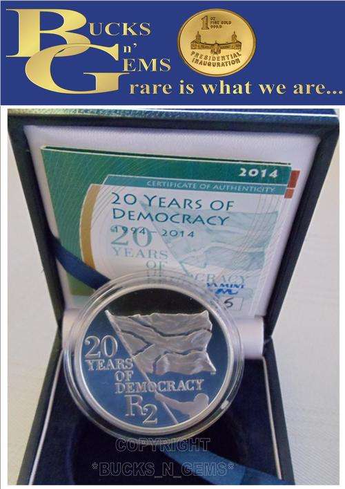 BRANDNEW RELEASE - 2014 S2R SERIES - SILVER 1oz - 20 YEARS OF DEMOCRACY - LIMITED