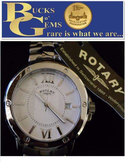 ROTARY WATCH - CHRONOSPEED - GENTS- LIKE NEW - CHRONOGRAPH LEATHER BELT