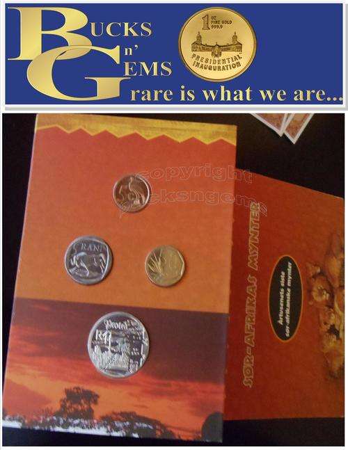 ** RARE SET - MINING UNC 1 RAND ** 1999 PROTEA SILVER R1 - " MINING UNC IN SET - LIMITED EDITION