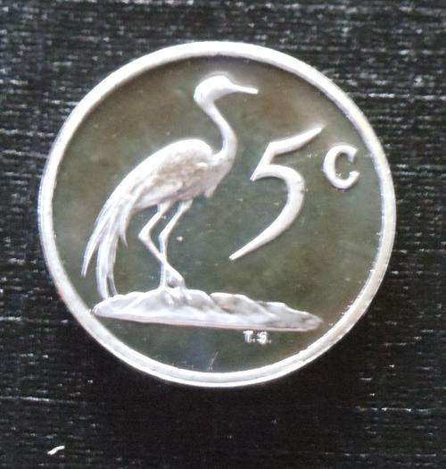 1989 RSA 5 CENT PROOF RARE