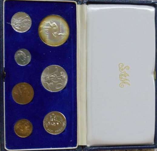1967 RSA S1R SHORT PROOF SET - SAMINT ISSUE IN ORIGINAL STATE AND BOX - VALUE - R450 & MINTAGE 15000