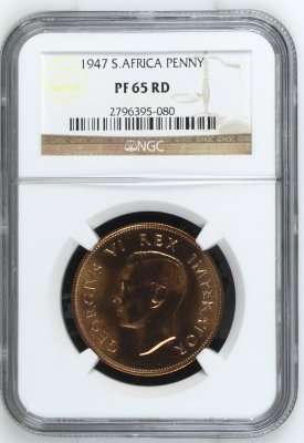 1947 UNION 1 PENNY ** PF65 RD **  -- NGC GRADED ONLY 1 IN PF67RD