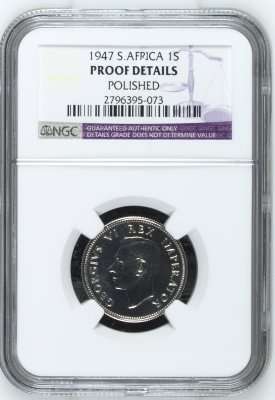 1947 UNION 1 SHILLING ** PROOF DETAILS**  - NGC GRADE