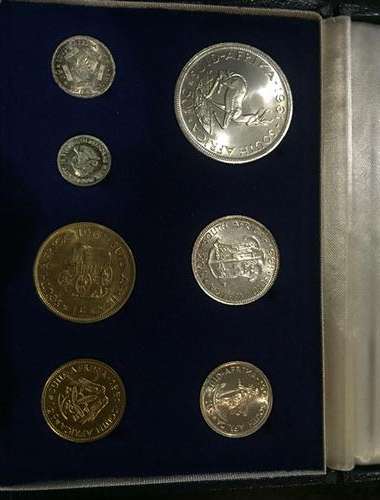 HIGH GRADES - 1961 RSA SHORT PROOF SET - SAMINT ISSUE IN ORIGINAL STATE AND BOX - VALUE - R1700