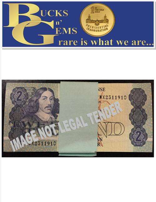 BRANDNEW - REPLACEMENT - R2 NOTES - 35 IN SEQUENCE UNC- RESEVE BANK SEAL- WX SERIES - BID PER NOTE!