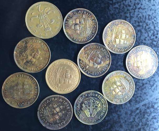 BULK SALE - 1934-1956 UNION 1 PENNY COINS - USED AND TONED - BID PER COIN