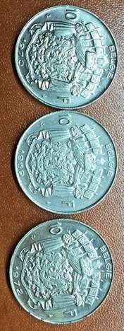 Belgium coinage - top condition see pictures rare coins - looks unc !