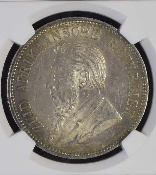 sale -1892 ZAR 5 SHILLING - SINGLE SHAFT - MS61 - NGC GRADED RARETY -VALUE R35,000 IN UNC