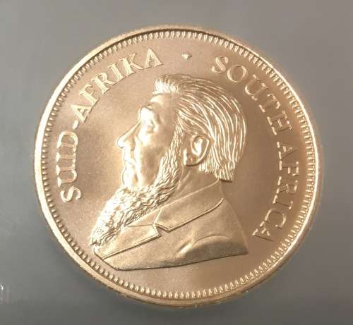 50 YRS FOR KRUGERRAND - 2017 KRUGERRAND 1oz GOLD - 22KT - SLAB BY SANGS FOR EXTRA SECURITY - LIMITED