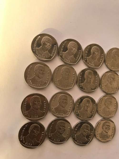 2000 MANDELA SMILEY R5 COIN "BRILLIANT UN-CIRCULATED" R5 COIN from sealed BAG as from mint