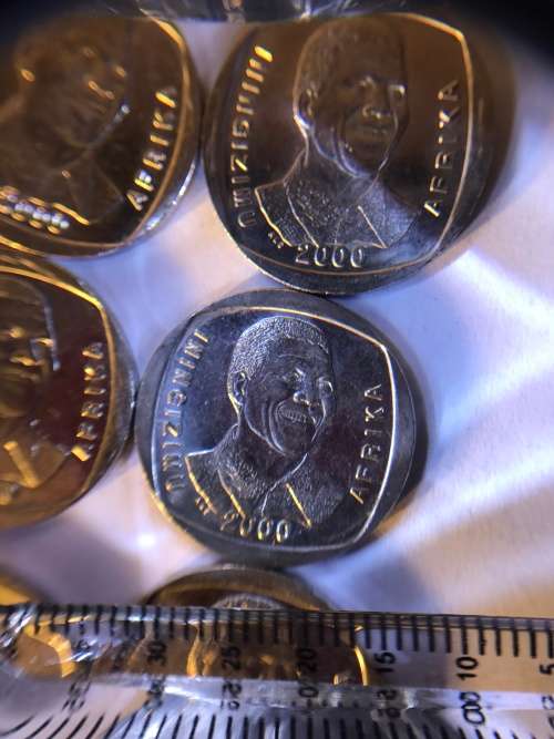 2000 MANDELA SMILEY R5 COIN "BRILLIANT UN-CIRCULATED" R5 COIN from sealed BAG as from mint