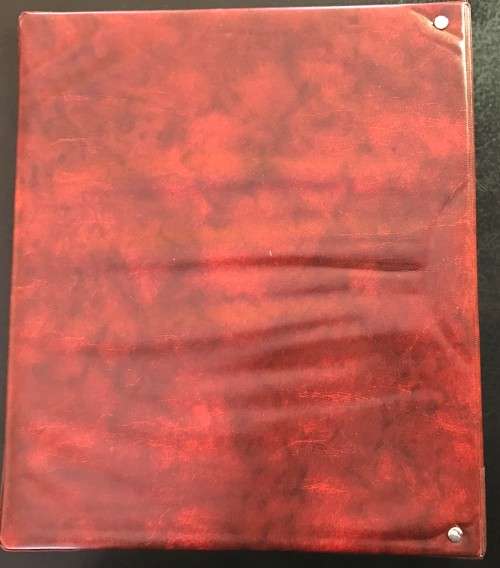 EXCELLENT QUALITY -BANK NOTES FILE & COVER WITH 11 PAGES SUPERIOR BOOK -FITS 50-200 PAGES - LIKE NEW