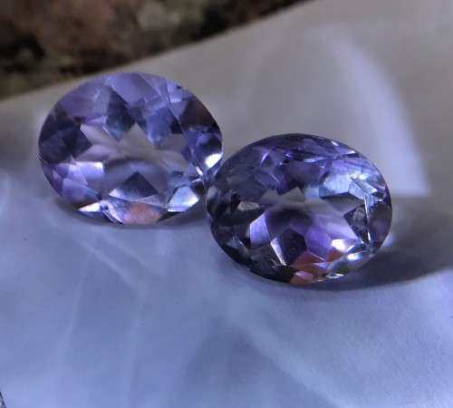 6.49cts - PINK TOURMALINE PAIR - OVAL CUT - TOP LIGHT PINK COLOR - PAIR - BID PER STONE- 2 AVAIL.