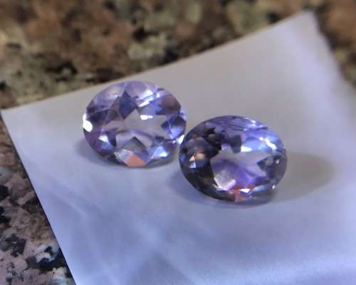 6.49cts - PINK TOURMALINE PAIR - OVAL CUT - TOP LIGHT PINK COLOR - PAIR - BID PER STONE- 2 AVAIL.
