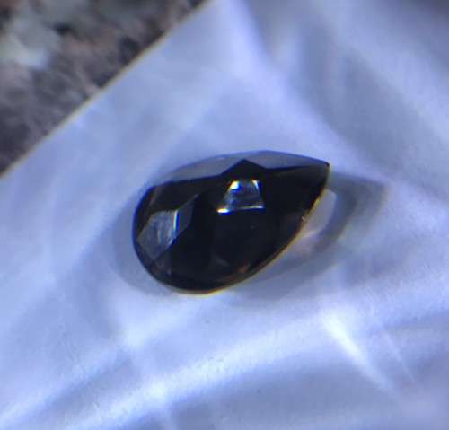 MASSIVE -4.70cts - BROWN QUARTZ SIZE PAIR - PEAR CUT -DEEP COLOR- PERFECT CUT & ALMOST PERFECT PAIR