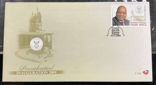 *MINT FDC * 2009 JACOB ZUMA FOR PRESIDENT FDC - WITH STORY CARD - NEW