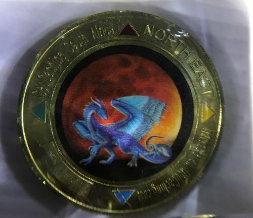 RARE - GEO TAG - GEOCACHING SOUT AFRICA - GEO LOCATION TAG - MADE BY GOLD REEF CITY MINT