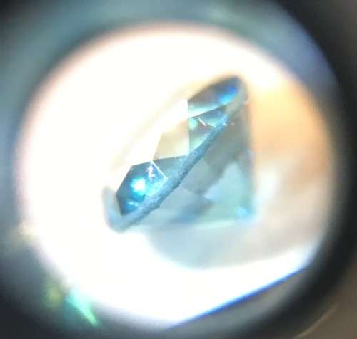 0.280cts ROUND BRILLIANT - BLUE DIAMOND * Si2 **STUNNING MEDIUM TO DARK BLUE** CAN BE CERTIFIED