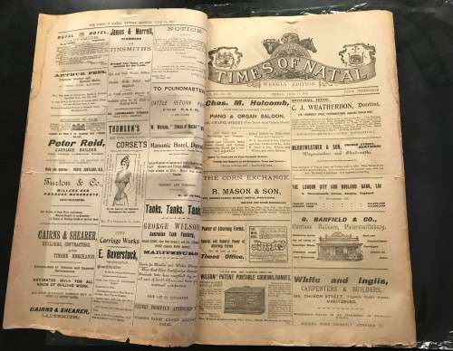 1900 NEWS PAPER - ORIGINAL PAPER - GOOD CONDITION - SEE PICTURES OF 117 YEARS OLD NEWSPAPER