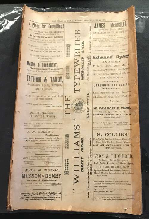 1900 NEWS PAPER - ORIGINAL PAPER - GOOD CONDITION - SEE PICTURES OF 117 YEARS OLD NEWSPAPER