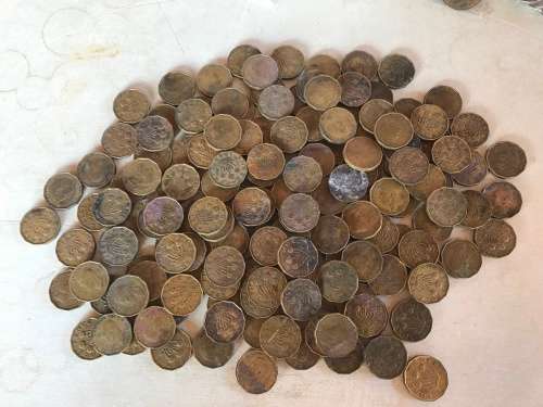 BULK 1.79kg -1937 to 1967 BRITISH THREE PENCE COINS- UNC / AU / USED & TONED - 1 BID for all 1.79 KG