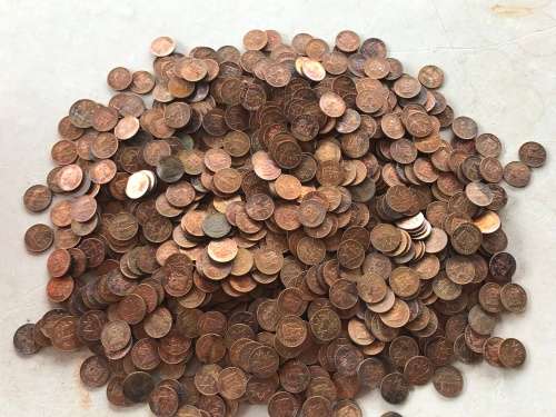 BULK 3.34kg COPPER - 1966 to 1990 RSA 1/2c & 1c & 2c -UNC / AU / USED & TONED 1 BID for all 3.523 KG
