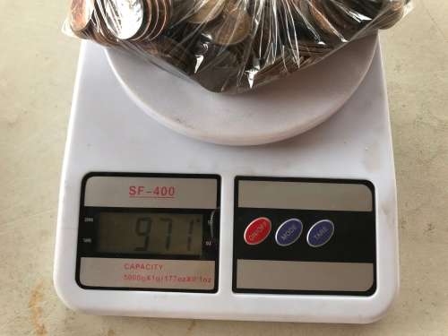 BULK 3.34kg COPPER - 1966 to 1990 RSA 1/2c & 1c & 2c -UNC / AU / USED & TONED 1 BID for all 3.523 KG