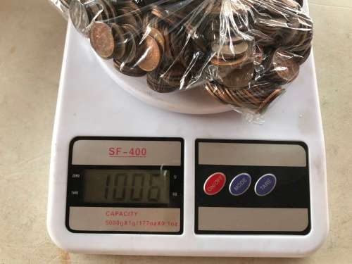 BULK 3.34kg COPPER - 1966 to 1990 RSA 1/2c & 1c & 2c -UNC / AU / USED & TONED 1 BID for all 3.523 KG