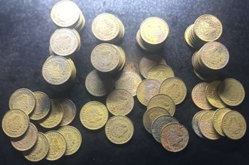 BULK 620gr 1961-1964 RSA 1/2 CENT COINS -SOME NEW/UNC / AU / USED & TONED - 1 BID for all  AVAIL.