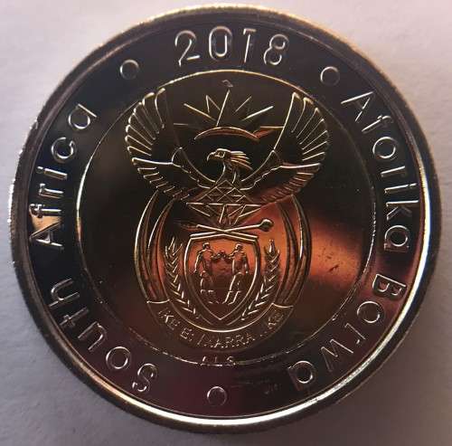 2018 Mandela 100th Anniversary R5 coin from sealed bag of 400 high grades (july'18) BRILLIANT UNC's