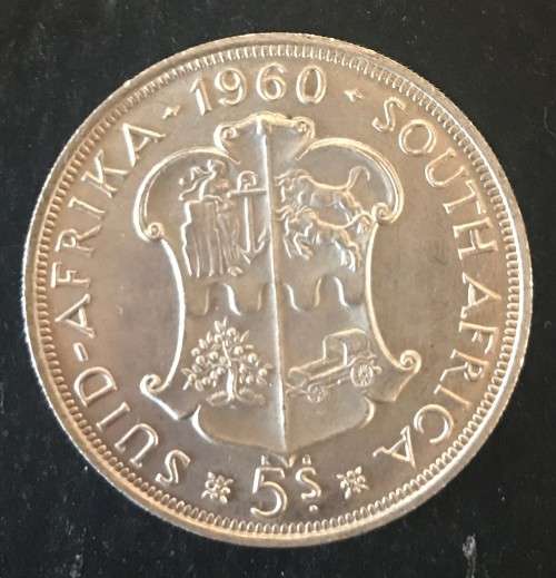 1960 UNION 5 SHILLING *Parliamentary* - 28.35 grams (high grade)