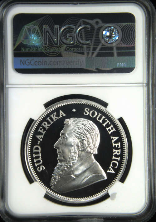 2019 SA KRUGERRAND *BIG 5 ELEPHANT PRIVY* 1oz FINE 999 SILVER - PF69 UC - NGC